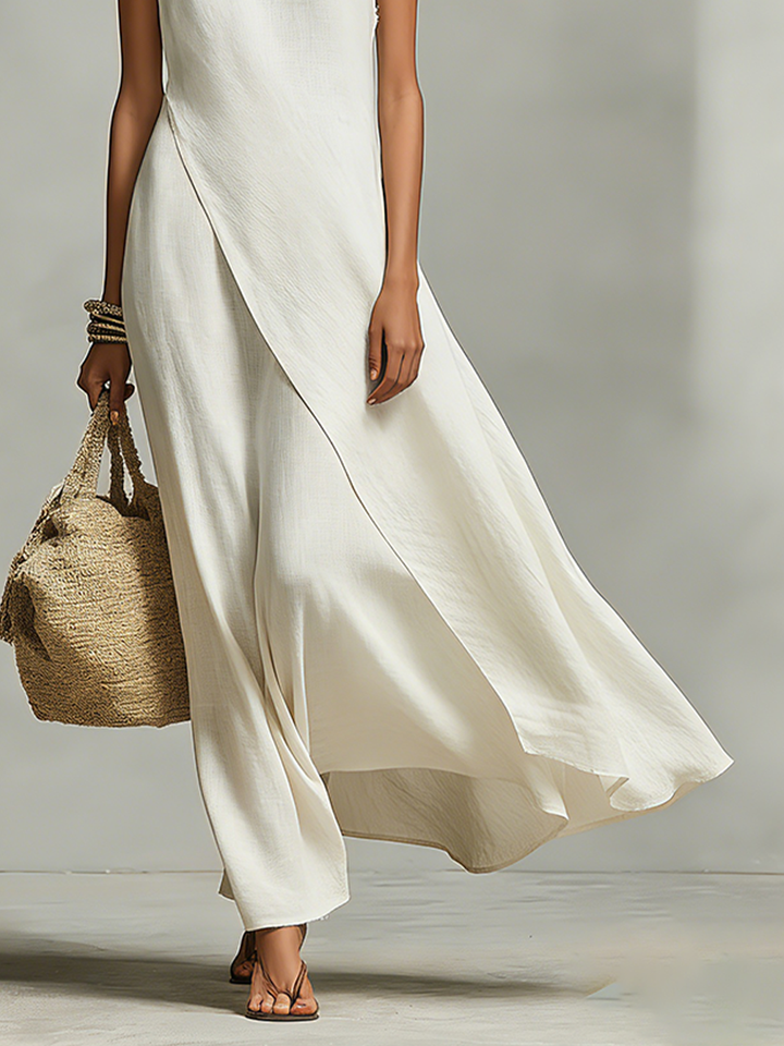 IVORY | LOOSE-FIT MAXI DRESS FOR WOMEN