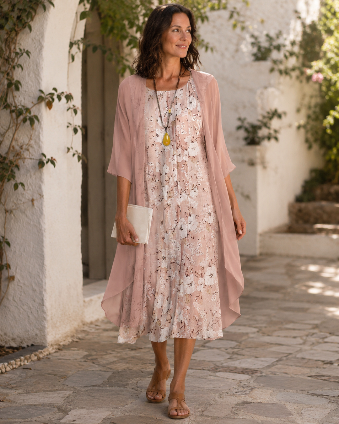 MARIGOLD | CHIFFON DUSTER DRESS FOR WOMEN