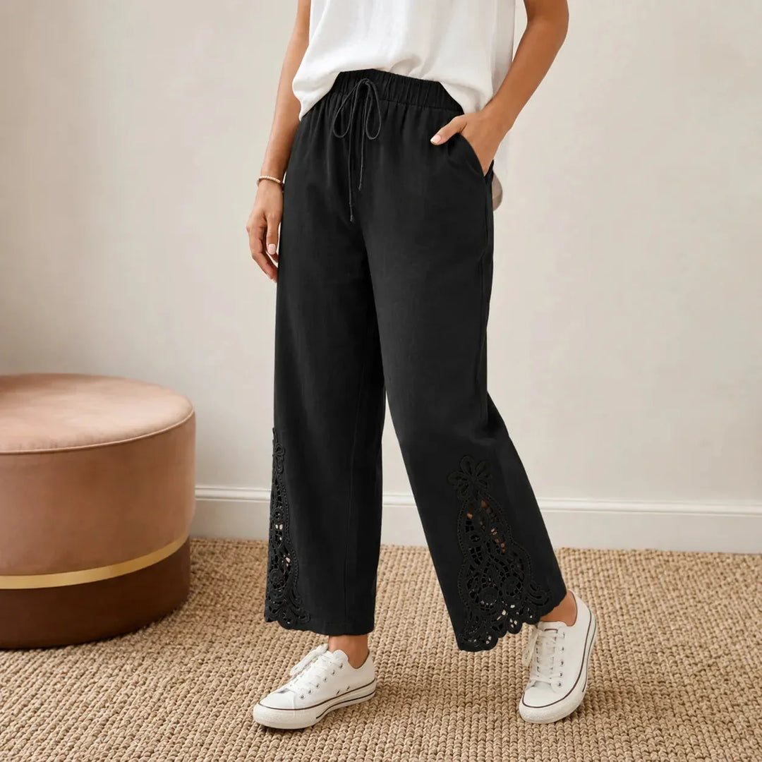 SOLENNE | WIDE LEG DRAWSTRING PANTS FOR WOMEN