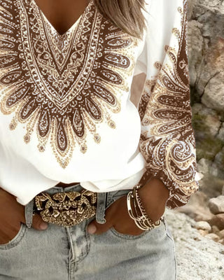 ELARA | PAISLEY PRINT BLOUSE FOR WOMEN