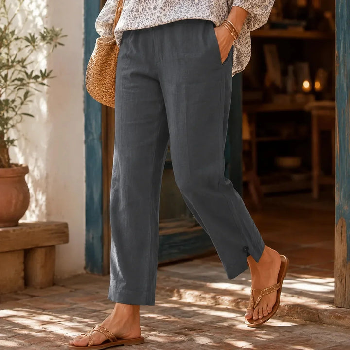 LINORA | STRAIGHT LEG ANKLE PANTS FOR WOMEN