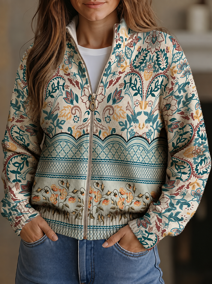 WINIFRED | VINTAGE FLORAL BOTANICAL CARDIGAN FOR WOMEN