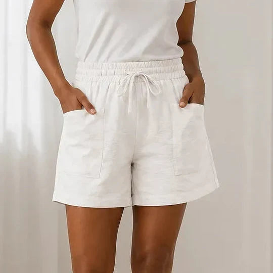 MARLOW | DRAWSTRING DEEP POCKETS SHORTS FOR WOMEN