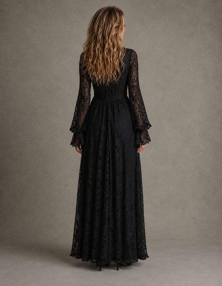 CHARLOTTE | PLUNGING V-NECK MAXI DRESS FOR WOMEN