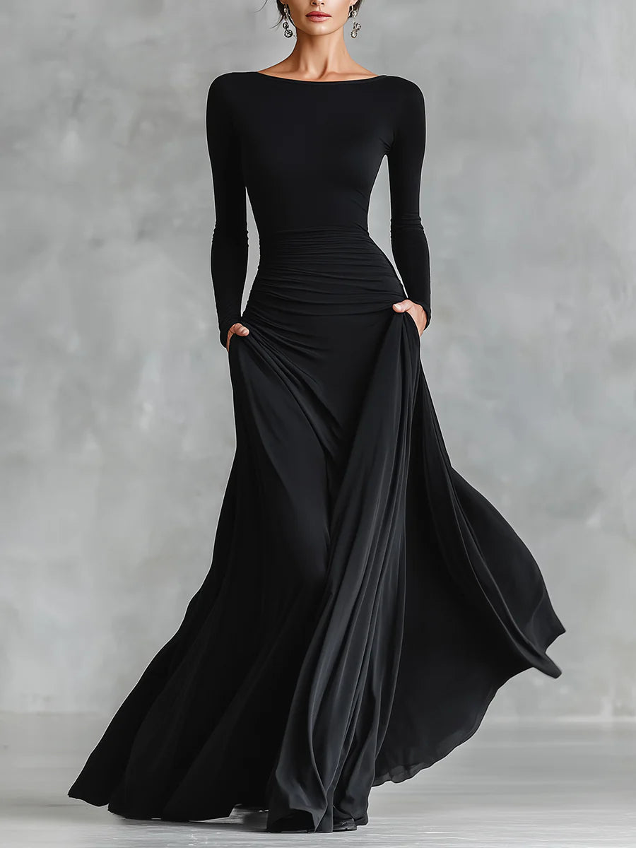 SERAPHINA | LONG SLEEVE MAXI DRESS FOR WOMEN