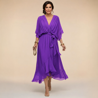 MONICA | V-NECK DRESS FOR WOMEN