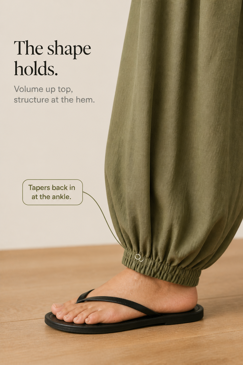 WEARBELLA | SMOCKED WAIST LEG PANTS FOR WOMEN