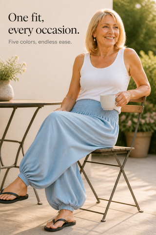 WEARBELLA | SMOCKED WAIST LEG PANTS FOR WOMEN