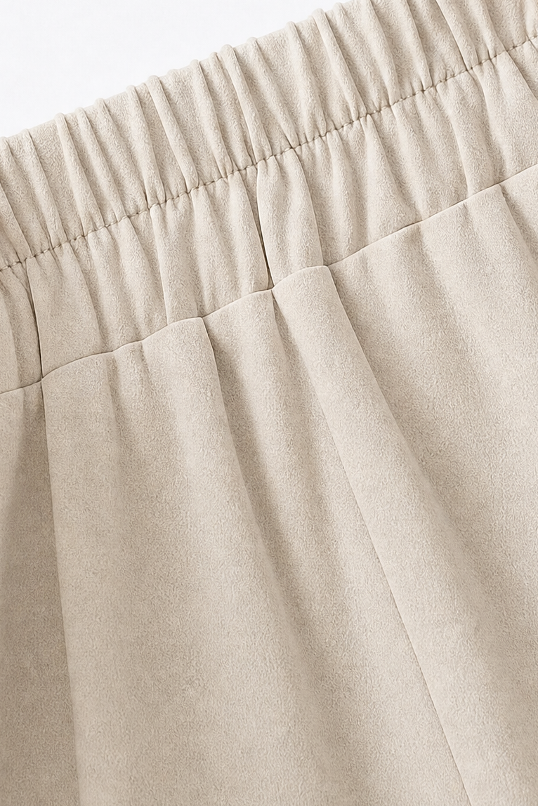 WEARBELLA | METALLIC-BUTTON WIDE-LEG HIGH-WAIST TROUSERS FOR WOMEN