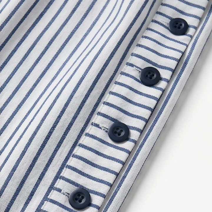 COASTLYN | STRIPED BUTTON TRIM PANTS FOR WOMEN