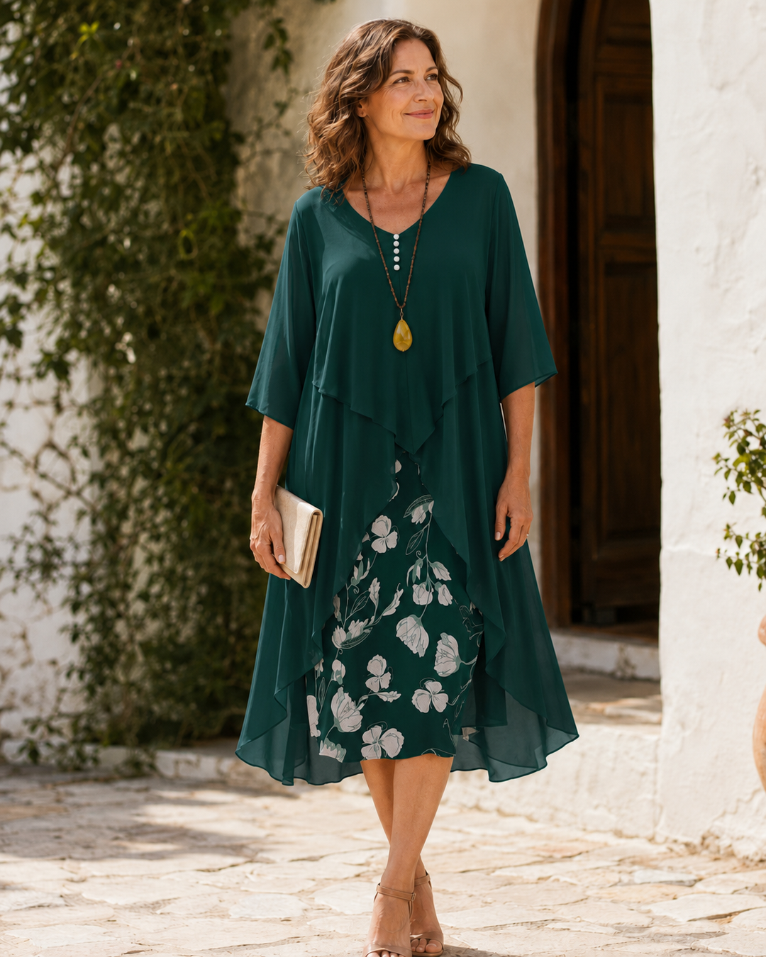 ODETTE | TIERED LAYERED MAXI DRESS FOR WOMEN