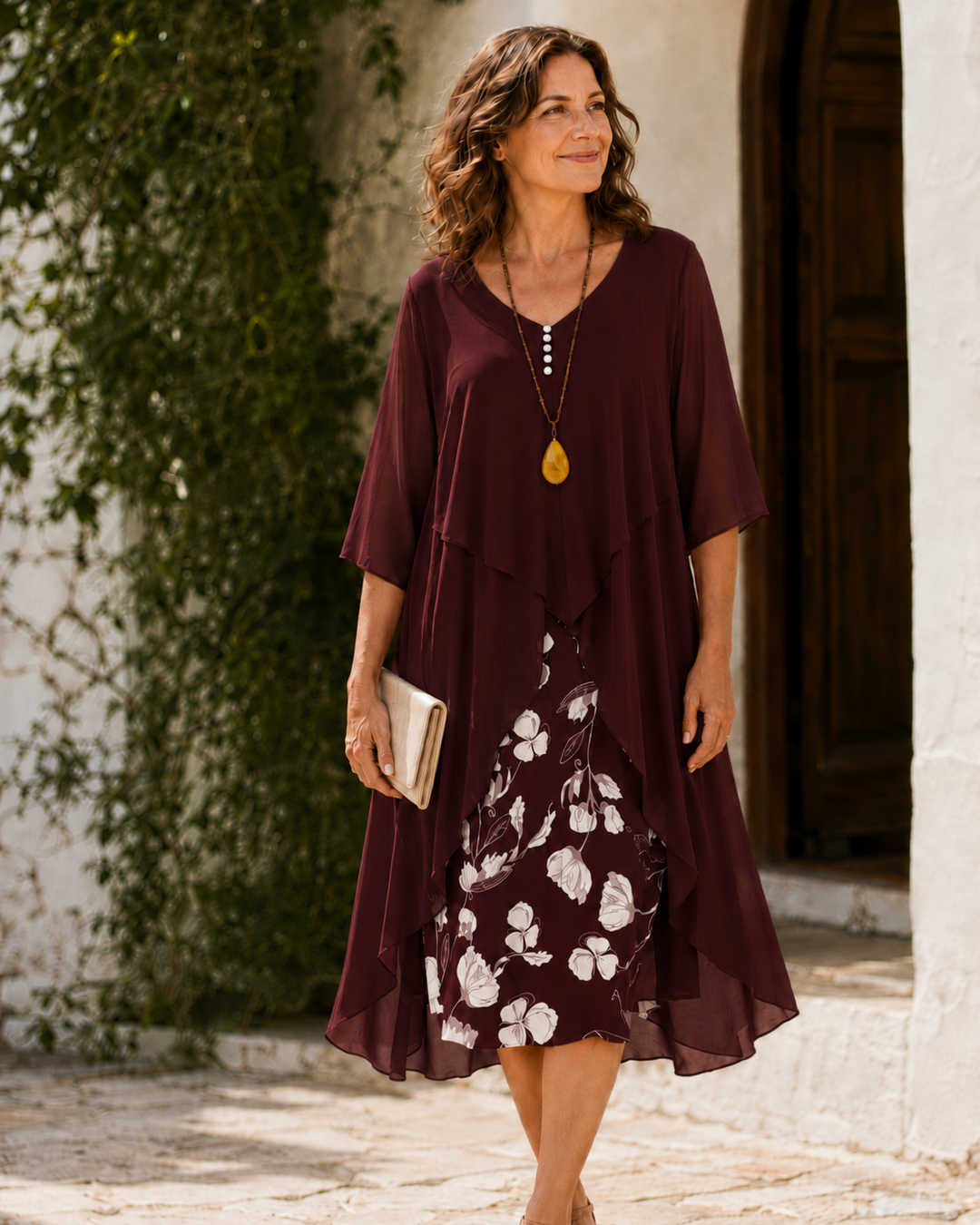 ODETTE | TIERED LAYERED MAXI DRESS FOR WOMEN