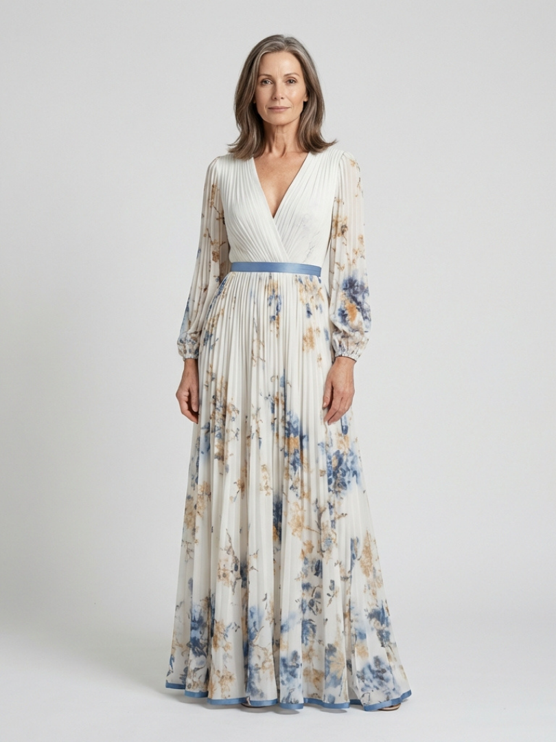 JOHANNA | LONG SLEEVE NECK DRESS FOR WOMEN