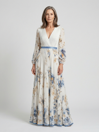 JOHANNA | LONG SLEEVE NECK DRESS FOR WOMEN