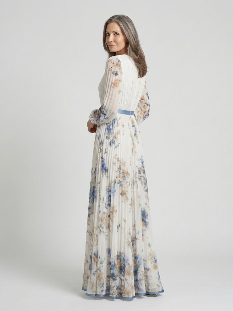 JOHANNA | LONG SLEEVE NECK DRESS FOR WOMEN