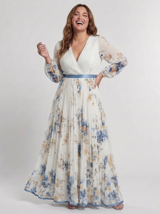 JOHANNA | LONG SLEEVE NECK DRESS FOR WOMEN
