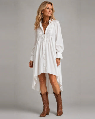 LUCIA | LACE DETAIL SHIRT DRESS FOR WOMEN