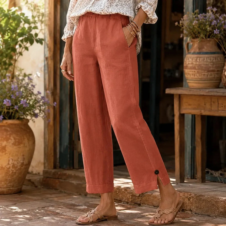 LINORA | STRAIGHT LEG ANKLE PANTS FOR WOMEN