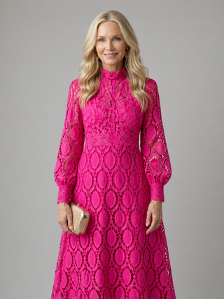 CARLOTTA | LACE MIDI DRESS FOR WOMEN
