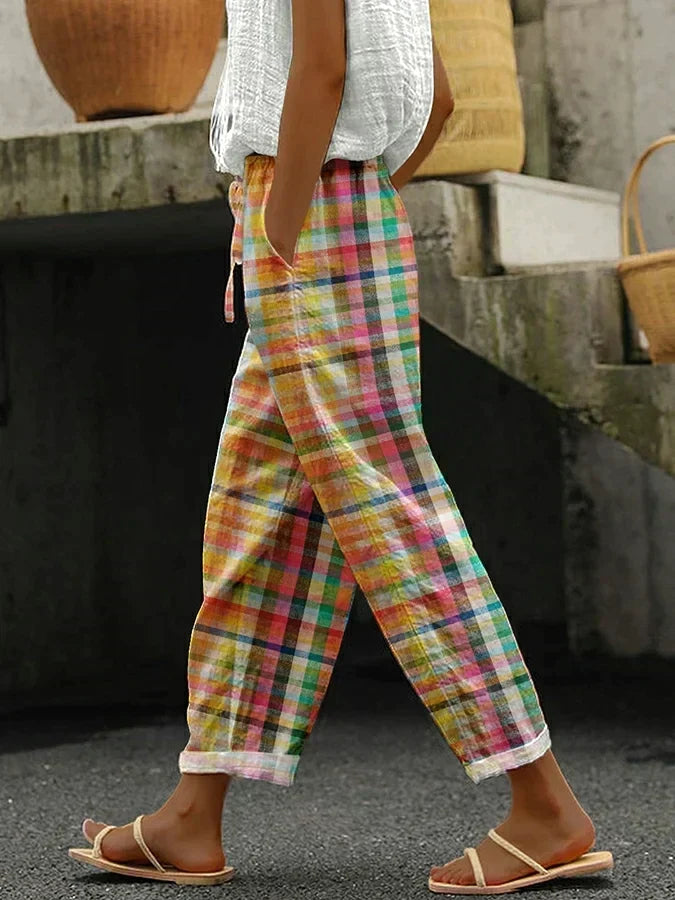 ROSAMUND | CHECKERED PANTS FOR WOMEN