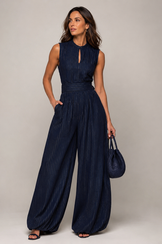 MEGAN | SLEEVELESS WIDE-LEG JUMPSUIT FOR WOMEN