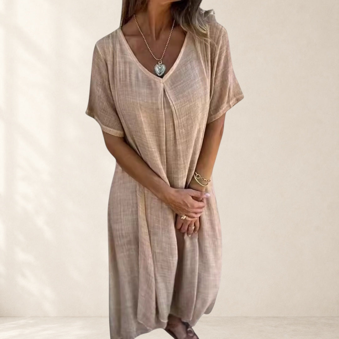 DAVINA | V-NECK DRESS FOR WOMEN