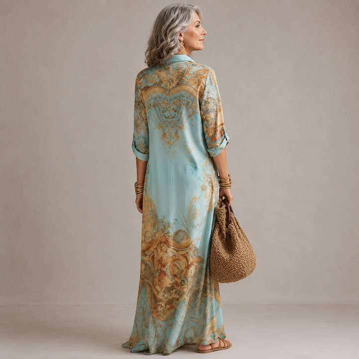 EVALEXY | MAXI PRINT LUXURY DRESS FOR WOMEN