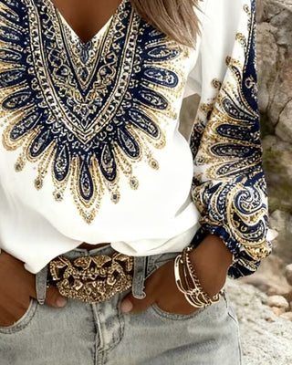 ELARA | PAISLEY PRINT BLOUSE FOR WOMEN