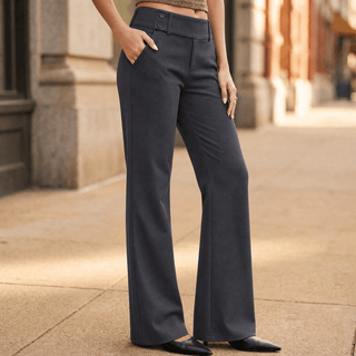 FLOREVIA | ELONGATING WIDE-LEG FLARE PANTS FOR WOMEN