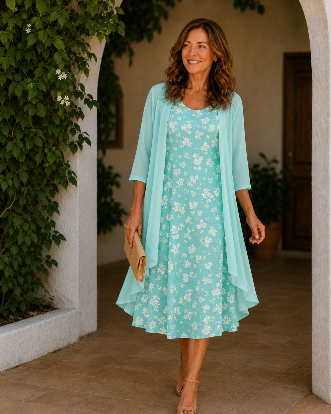 CAPRI | FLORAL PRINT DUSTER DRESS FOR WOMEN