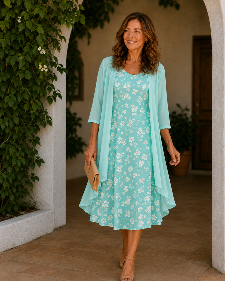CAPRI | FLORAL PRINT DUSTER DRESS FOR WOMEN