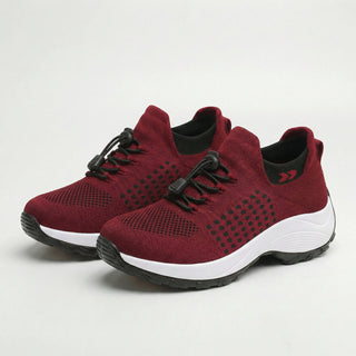 JUNE | KNIT FABRIC BLACK SHOES FOR WOMEN