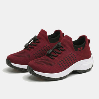 JUNE | KNIT FABRIC BLACK SHOES FOR WOMEN