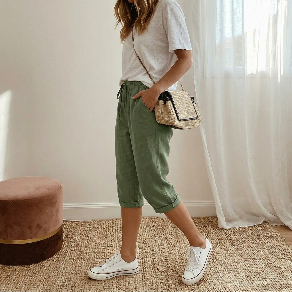 LYORA | CAPRI EFFORTLESS EVERYDAY PANTS FOR WOMEN