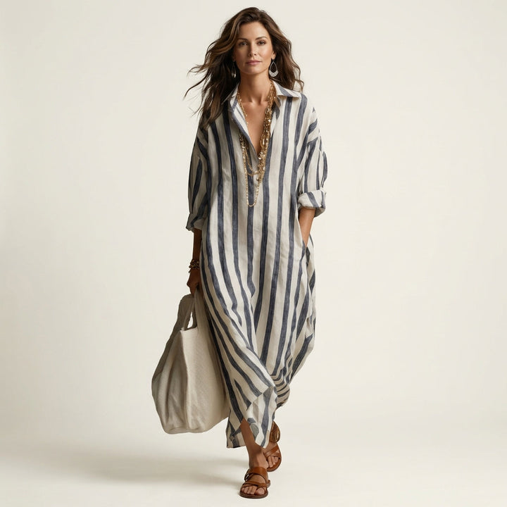 CARRA | STRIPED MAXI DRESS FOR WOMEN