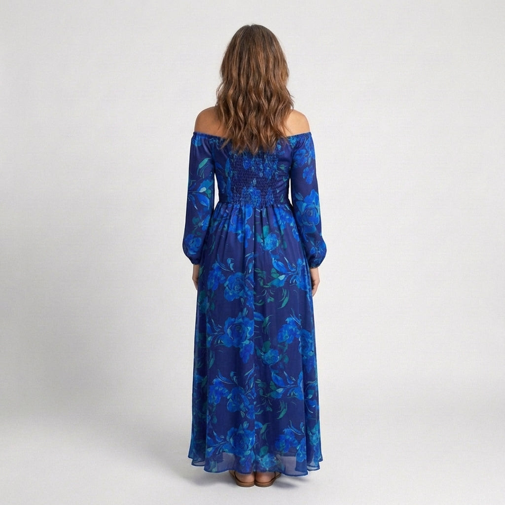 CECILE | OFF SHOULDER MAXI DRESS FOR WOMEN