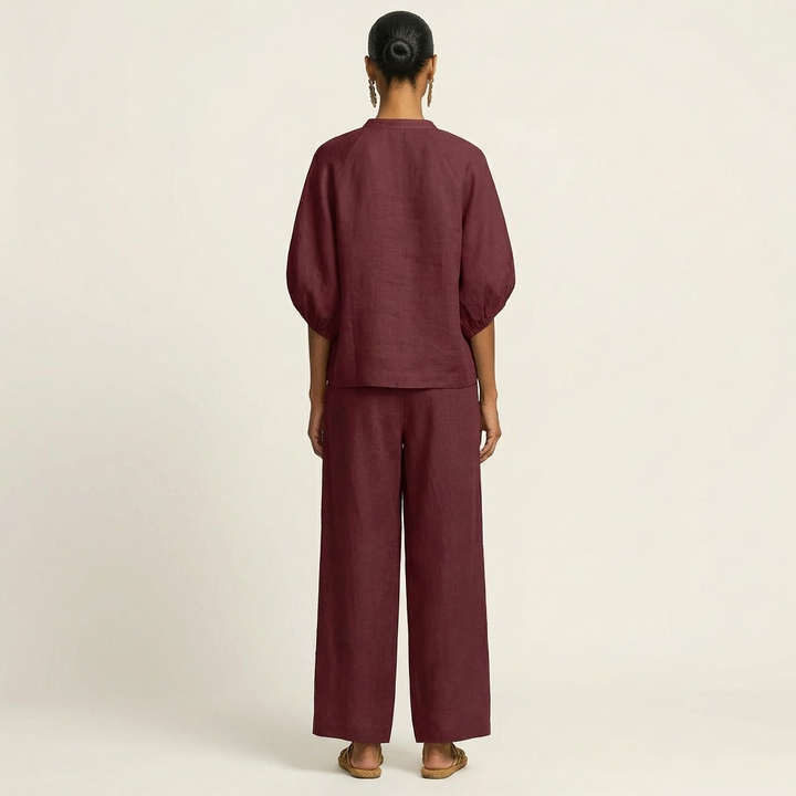 MARLOWE | ZIPPER-FRONT PUFF SLEEVE DRESS FOR WOMEN