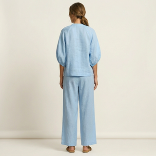 MARLOWE | ZIPPER-FRONT PUFF SLEEVE DRESS FOR WOMEN