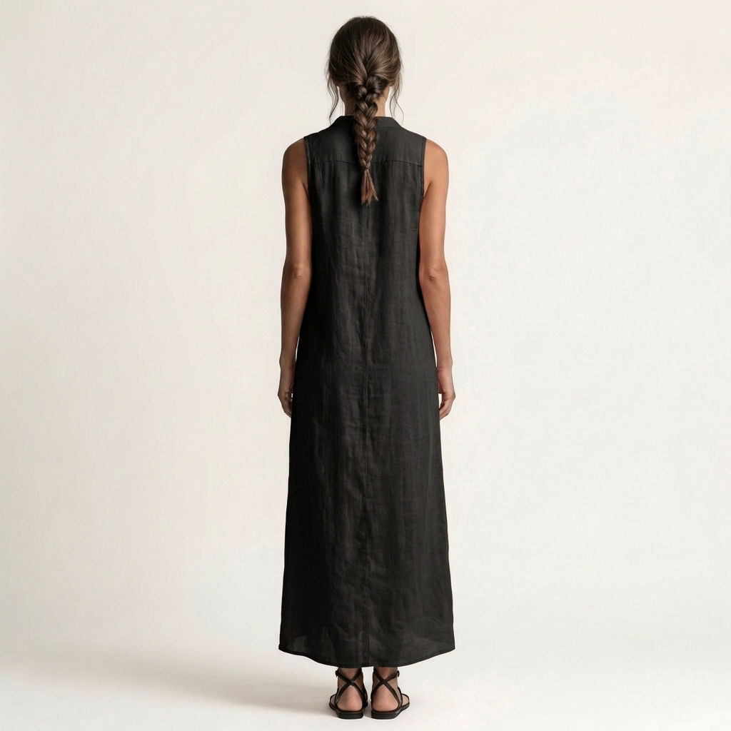 MIRABELL | HOODED BUTTON-FRONT MAXI DRESS FOR WOMEN
