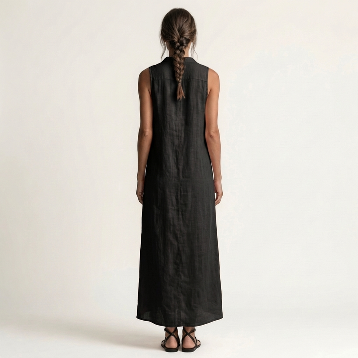 MIRABELL | HOODED BUTTON-FRONT MAXI DRESS FOR WOMEN