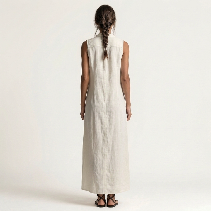 MIRABELL | HOODED BUTTON-FRONT MAXI DRESS FOR WOMEN