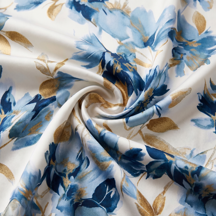 ELARA | FLORAL V-NECK MIDI DRESS FOR WOMEN