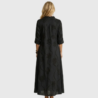 YLVA | RELAXED SHIRT MIDI DRESS FOR WOMEN