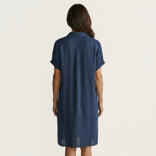 NIDALIE | MIDI SHIRT ROLLED DRESS FOR WOMEN