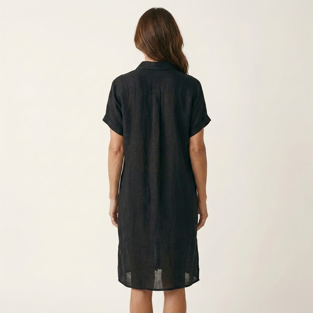 NIDALIE | MIDI SHIRT ROLLED DRESS FOR WOMEN