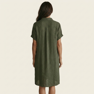 NIDALIE | MIDI SHIRT ROLLED DRESS FOR WOMEN