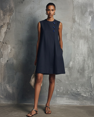 AUBREY | ROUND NECK MINI DRESS FOR WOMEN