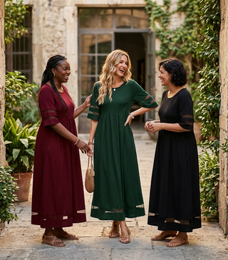 DAGNY | FLATTERING MIDI DRESS FOR WOMEN