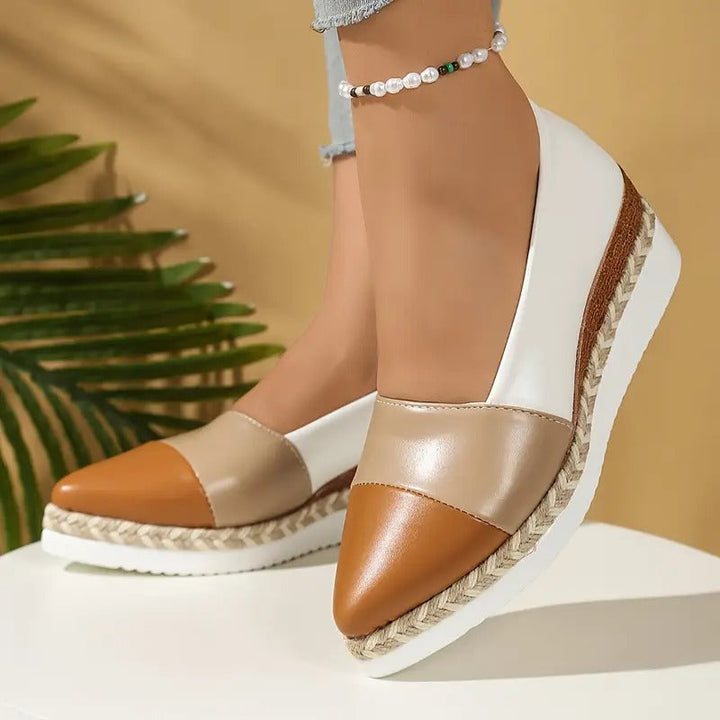 OLIVIA | METALLIC ESPADRILLE FLATS FOR WOMEN