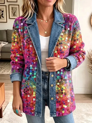 ELEANOR | RETRO SHINY SEQUINS JACKET FOR WOMEN